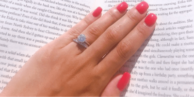 1.5 carat diamond on size 4 ring finger